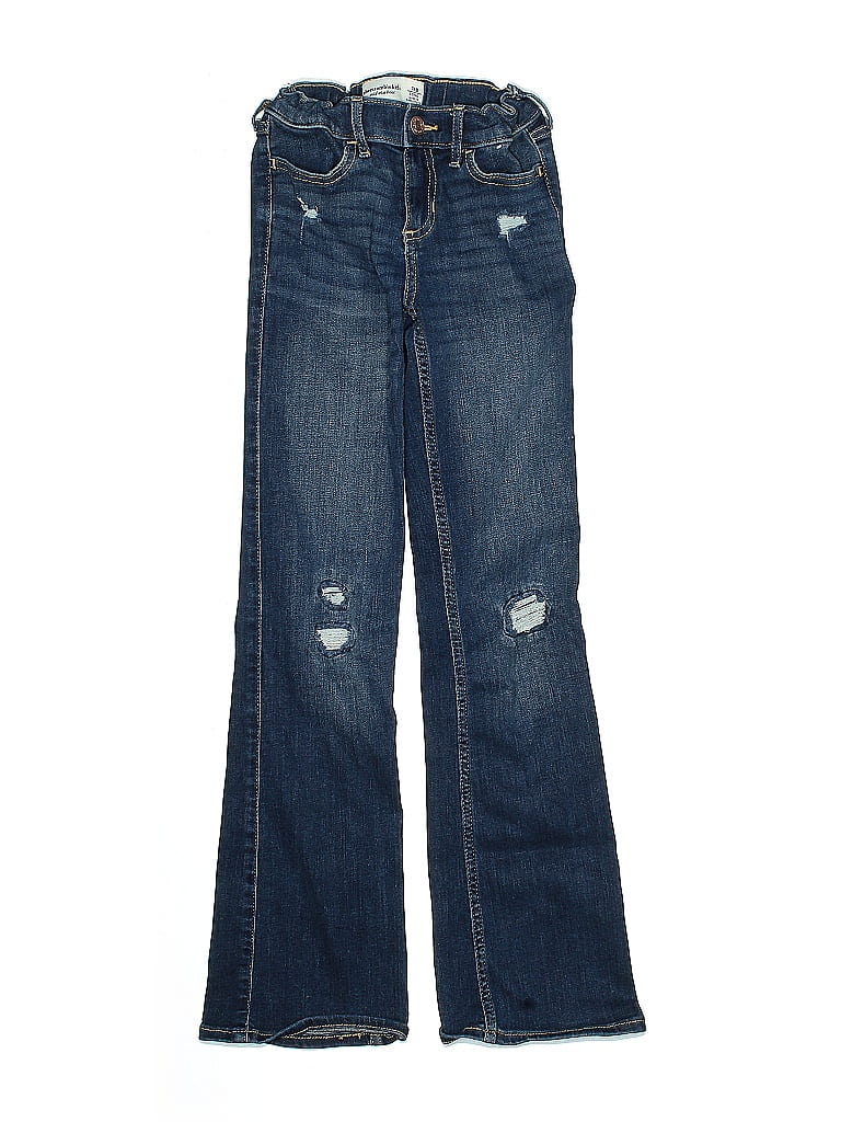 Abercrombie Hearts Blue Jeans Size 7 - 8 - photo 1