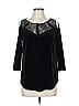 Soho Black 3/4 Sleeve Top Size L - photo 1