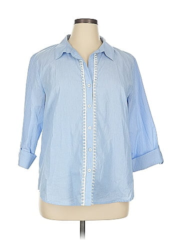 Anne Klein 3/4 Sleeve Button-Down Shirt (view 1)