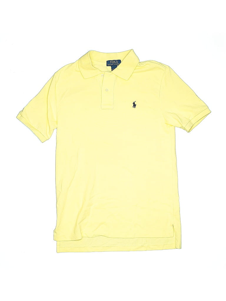 Polo by Ralph Lauren 100% Cotton Yellow Short Sleeve Top Size 14 - photo 1