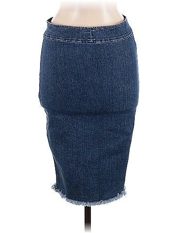 Avenue Montaigne Denim Skirt (view 2)