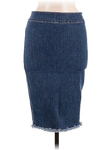 Avenue Montaigne Denim Skirt (view 1)