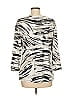 JM Collection Ivory 3/4 Sleeve Top Size M - photo 2