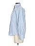 Claridge + King 100% Cotton Chevron-herringbone Blue Long Sleeve Button-Down Shirt Size S - photo 4