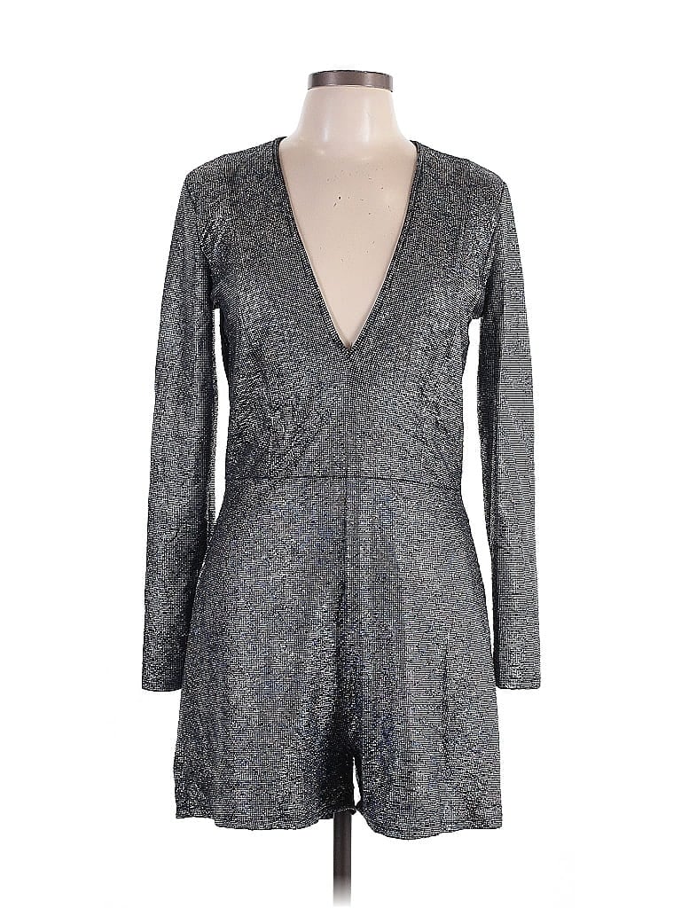 Charlotte Russe Metallic Silver Romper Size L - photo 1