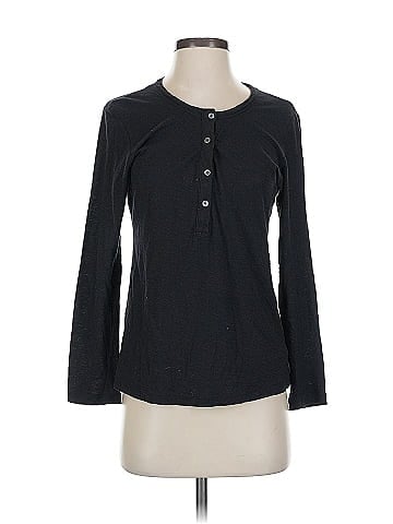 James Perse Long Sleeve Henley (view 1)