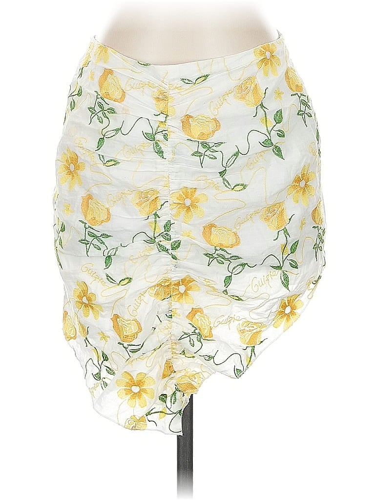 Pre-owned Guizio Casual Skirt In White