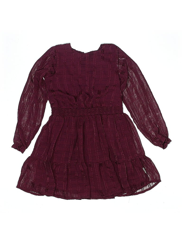 Creamie 100% Polyester Burgundy Dress Size 7 - photo 1
