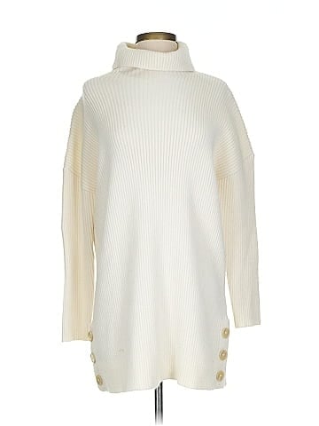 C & S Check & Stripe Turtleneck Sweater (view 1)