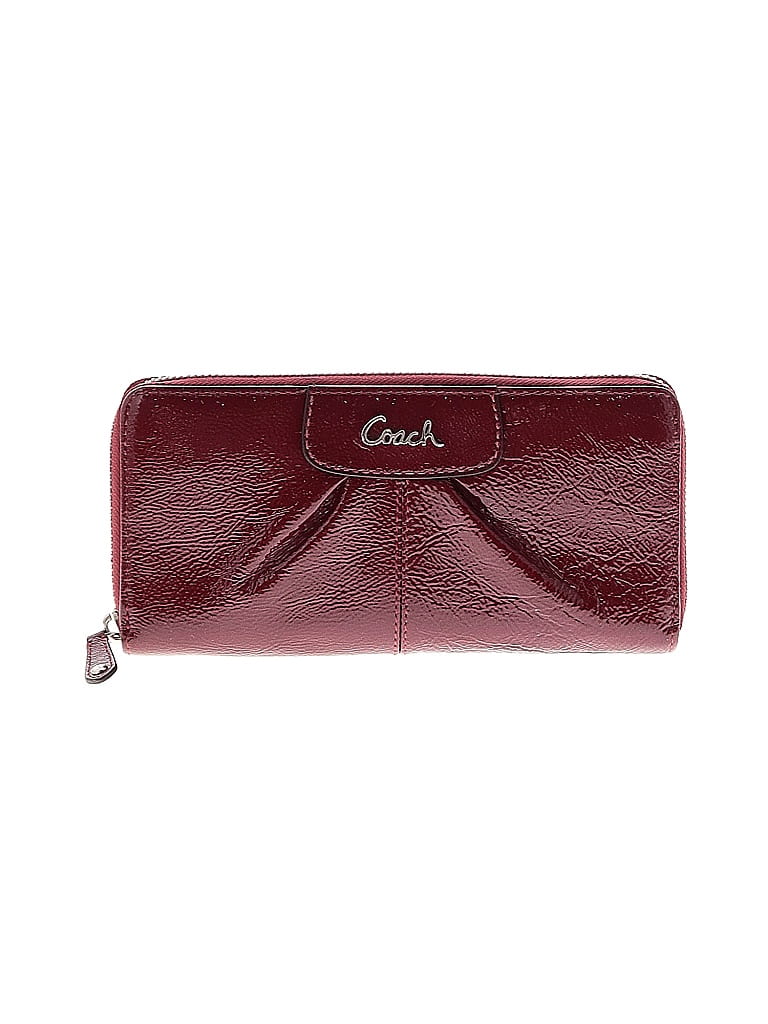 Coach Factory 100% Leather Burgundy Leather Wallet One size - photo 1