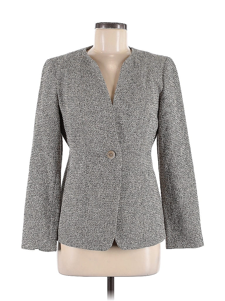 Pre-owned Evan Picone Blazer Jacket In Gray