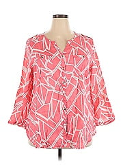 Jm Collection 3/4 Sleeve Blouse