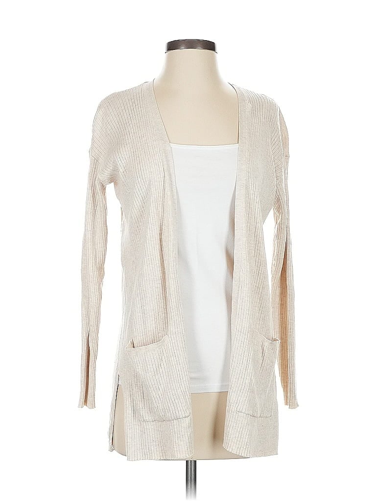 Pre-owned M&s Cardigan Sweater In White