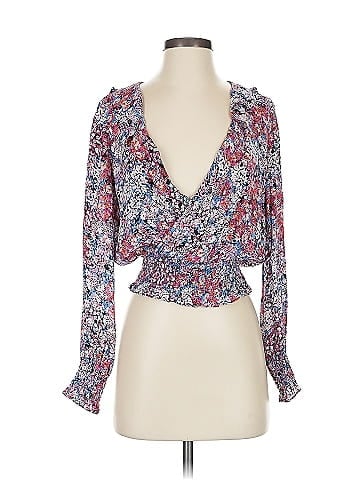 Parker Long Sleeve Silk Top (view 1)