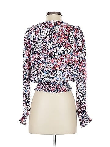 Parker Long Sleeve Silk Top (view 2)