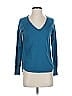 J Brand 100% Cotton Teal Blue Pullover Sweater Size S - photo 1