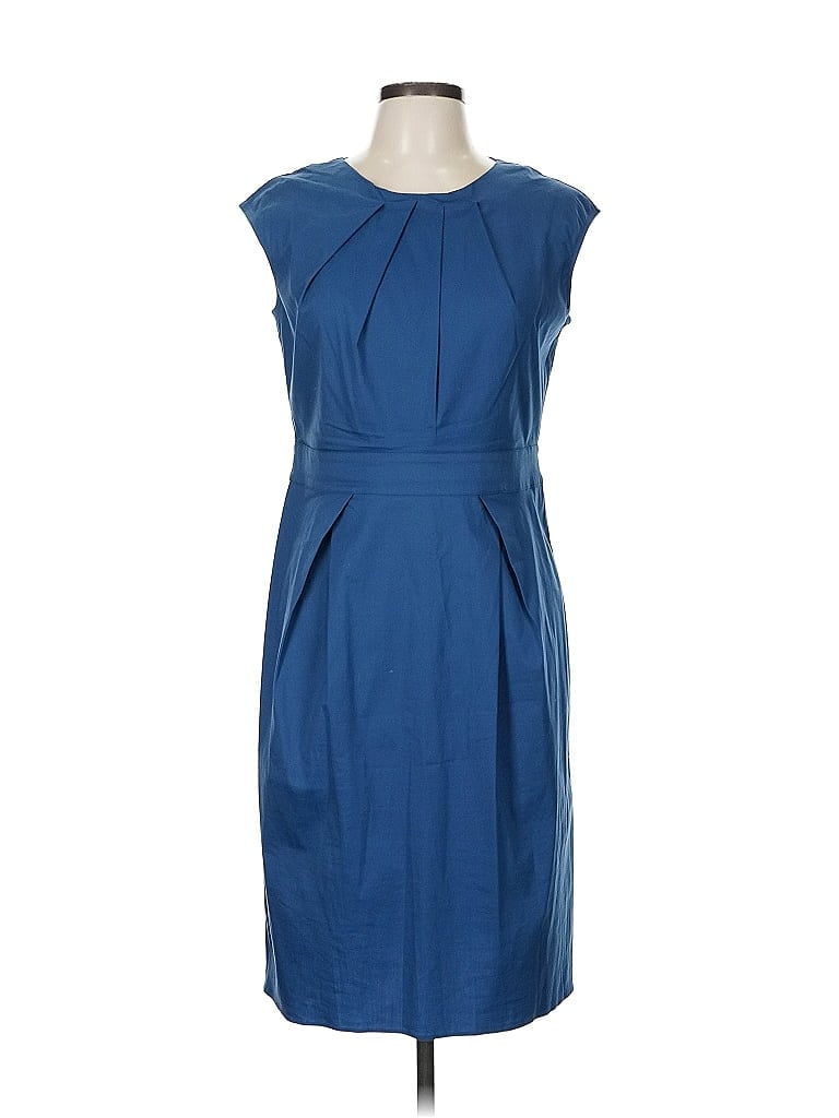 Pre-owned Lafayette 148 Cocktail Dress In Blue
