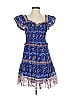 Sea New York 100% Cotton Paisley Blue Casual Dress Size S - photo 1