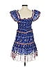 Sea New York 100% Cotton Paisley Blue Casual Dress Size S - photo 2