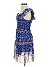 Sea New York 100% Cotton Paisley Blue Casual Dress Size S - photo 5