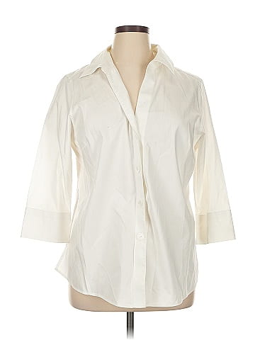 Foxcroft 3/4 Sleeve Button-Down Shirt (view 1)