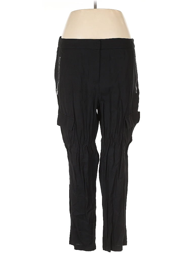 Pre-owned Dkny Cargo Pants In Black