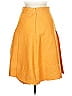 Akris Punto 100% Viscose Solid Yellow Orange Casual Skirt Size 6 - photo 2