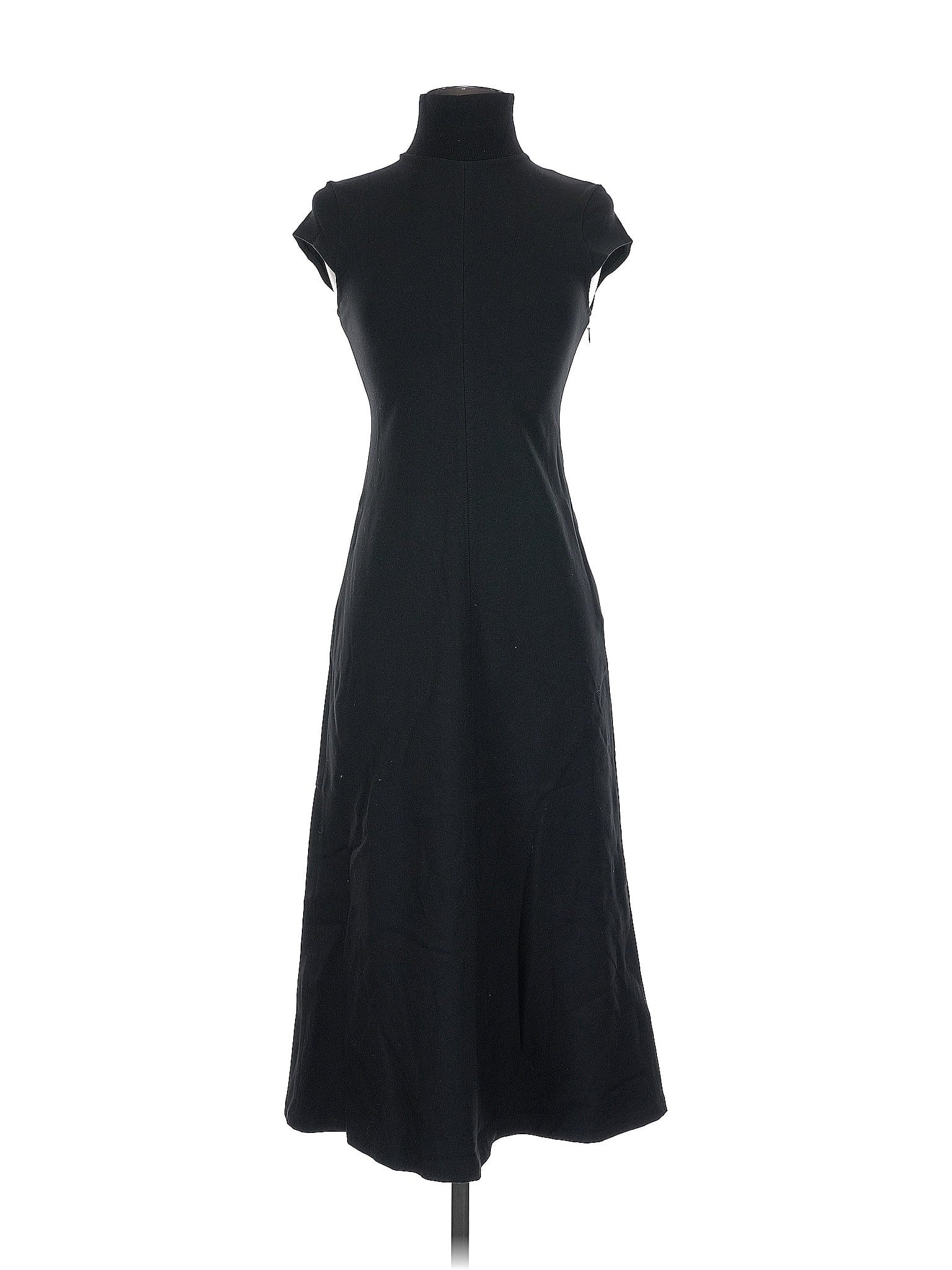Theory Solid Black Casual Dress Size P (petite)