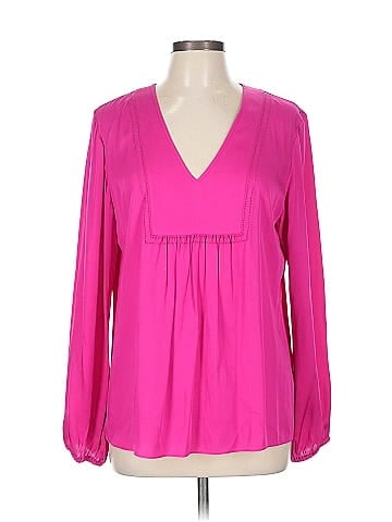 Trina Turk Long Sleeve Silk Top (view 1)