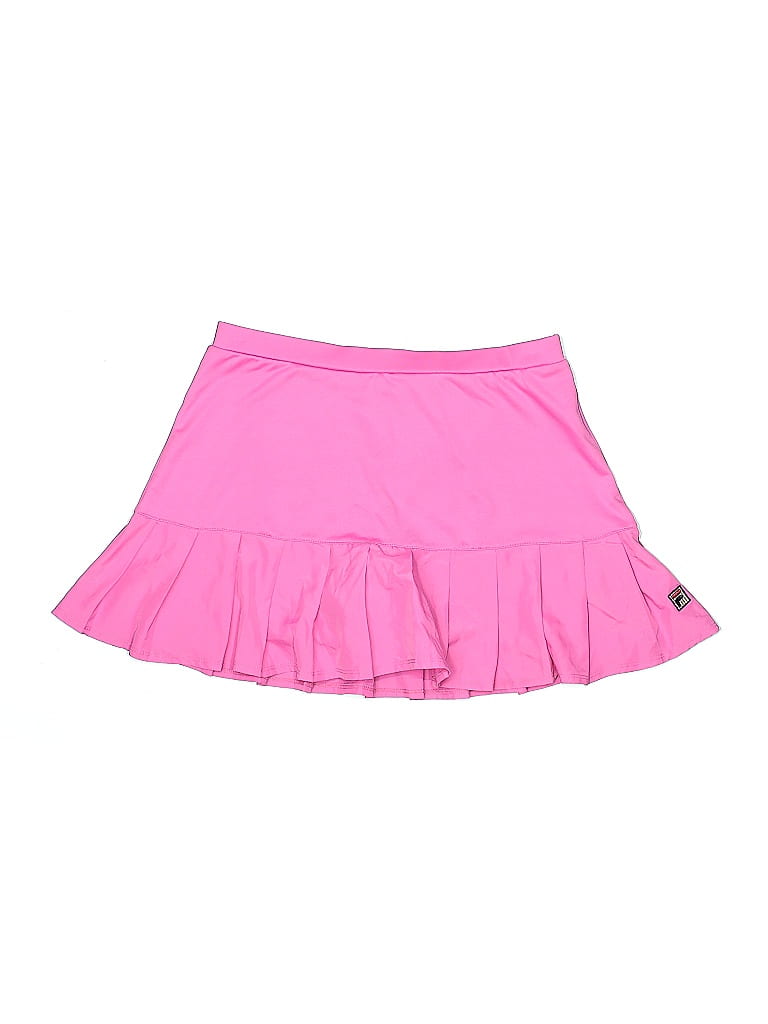 FILA 100% Polyester Solid Pink Casual Skirt Size M - photo 1