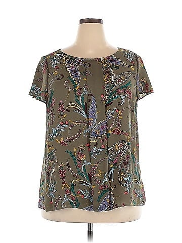Tahari by ASL Short Sleeve Blouse (view 1)