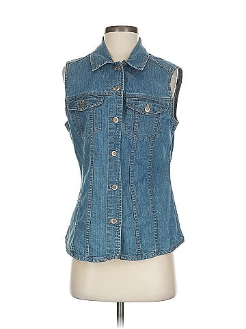 Christopher & Banks Sleeveless Button-Down Shirt (view 1)