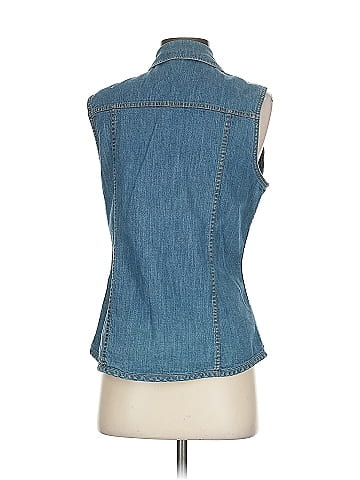 Christopher & Banks Sleeveless Button-Down Shirt (view 2)