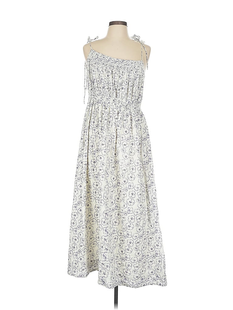Apiece Apart 100% Organic Cotton White Casual Dress Size 12 - photo 1