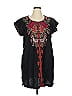 Johnny Was 100% Linen Paisley Black Casual Dress Size XL - photo 1
