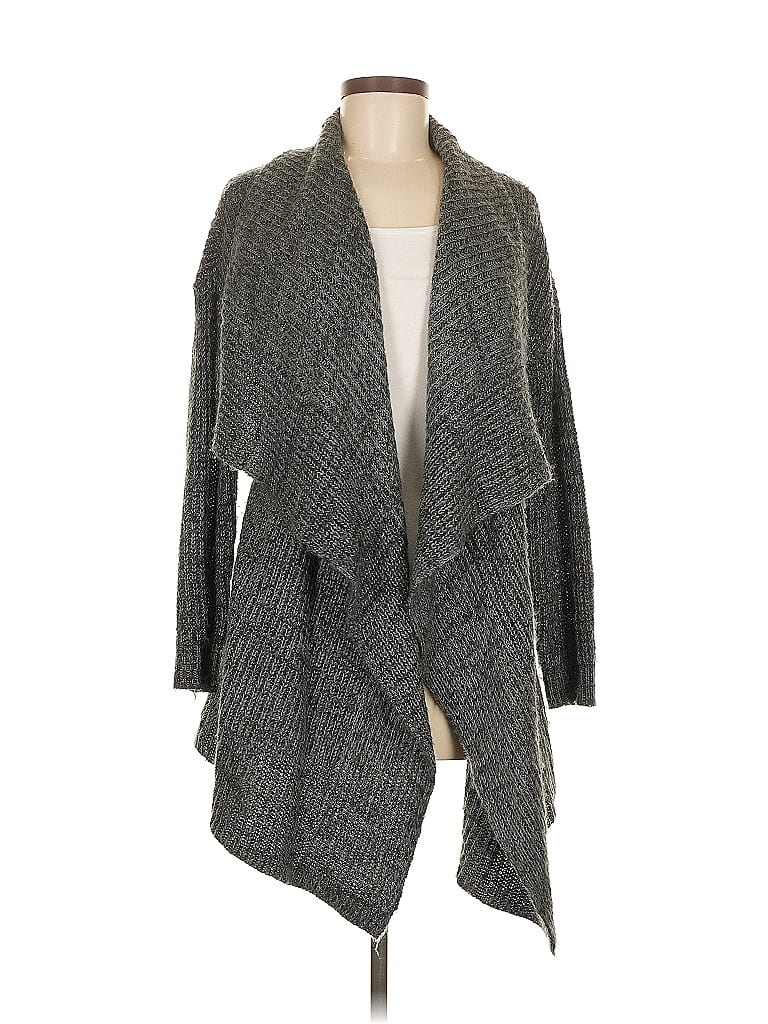 Pink Rose 100% Acrylic Gray Cardigan Size M - photo 1