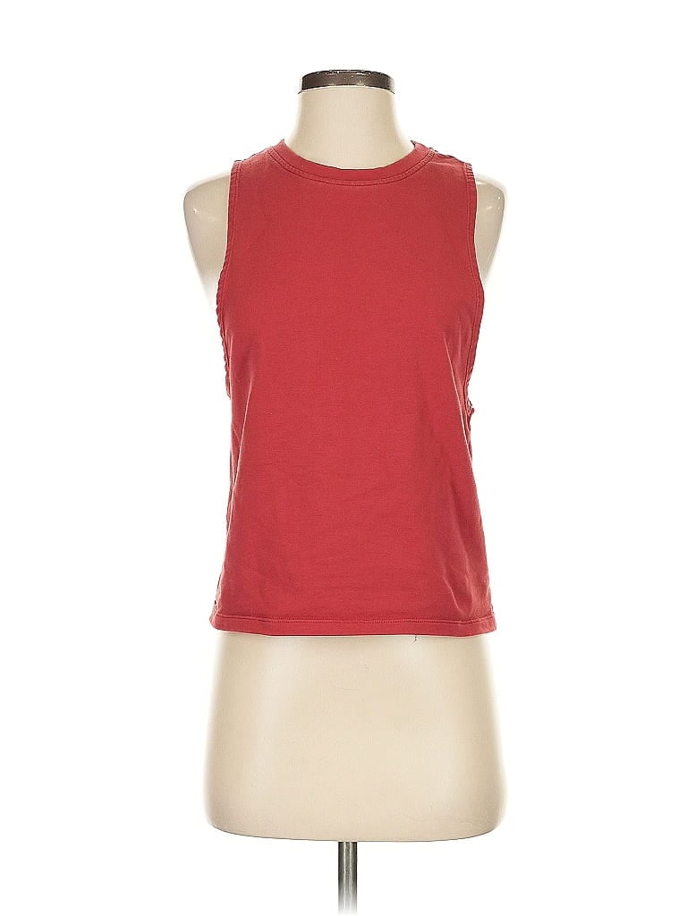 Click to view more detailed imagery on our partner's website Pre-owned Carbon38 Sleeveless Top Red Halter Neckline Tops