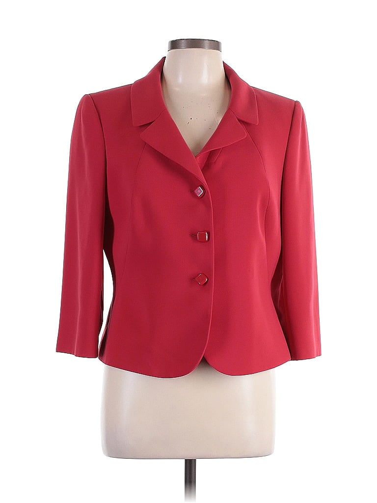 Tahari by ASL 100% Polyester Red Blazer Size 12 - photo 1
