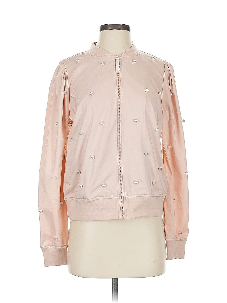 G by Giuliana Rancic 100% Recycled Polyester Pink Track Jacket Size S - photo 1