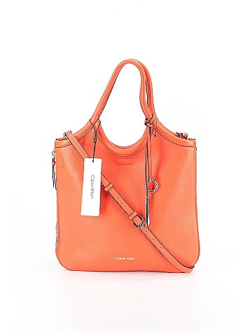 Calvin Klein Leather Satchel (view 1)