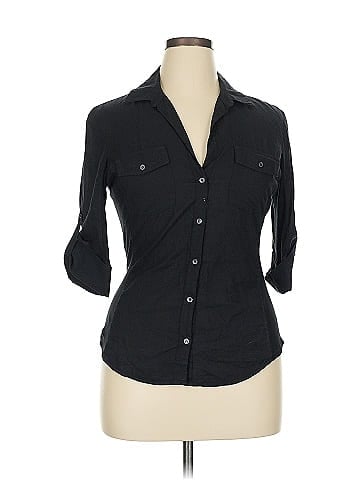 James Perse 3/4 Sleeve Button-Down Shirt (view 1)
