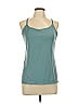 Mountain Hardwear 100% Polyester Solid Teal Active Tank Size L - photo 1