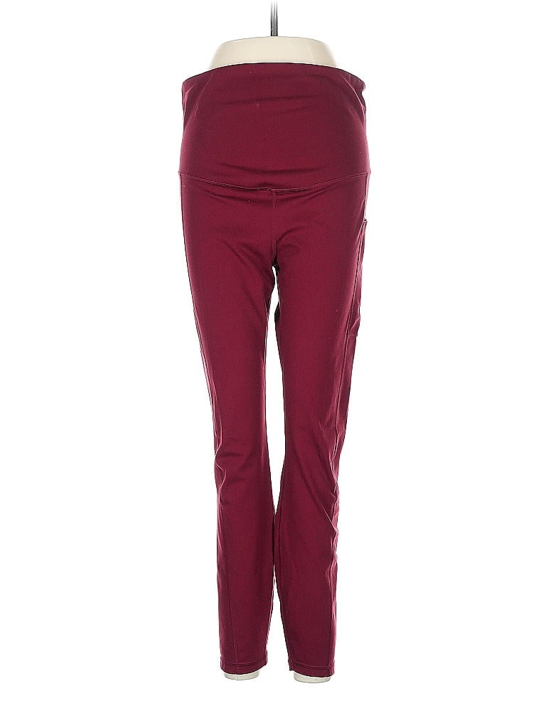Pre-owned Gap Fit Active Pants In Burgundy