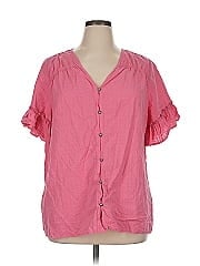 Terra & Sky Short Sleeve Blouse