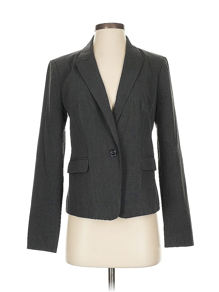 Pre-owned Ann Taylor Factory Blazer Jacket In Gray