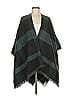Ann Taylor Factory Plaid Green Poncho One size - photo 1