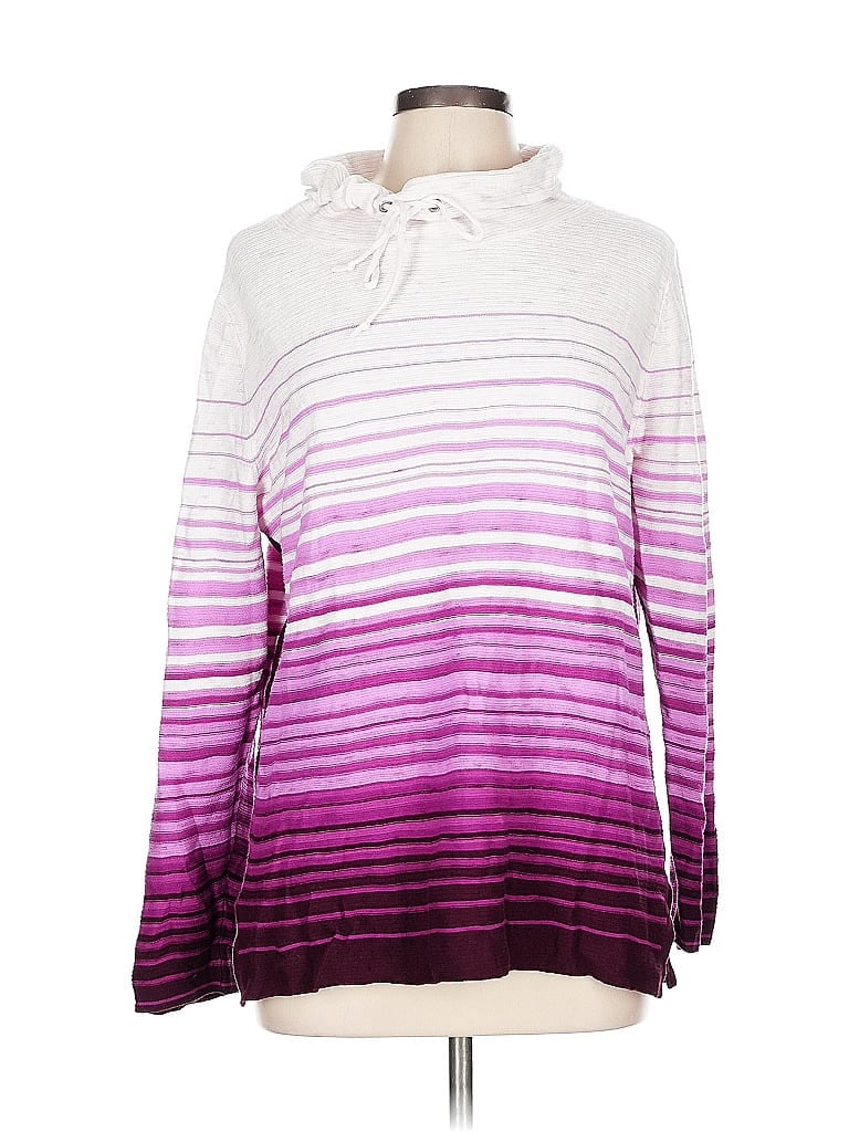 T by Talbots Purple Pullover Sweater Size L - photo 1