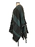 Ann Taylor Factory Plaid Green Poncho One size - photo 5
