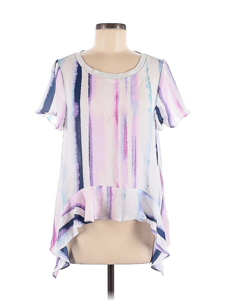 Juicy Couture 100% Polyester Purple Short Sleeve Blouse Size M - photo 1