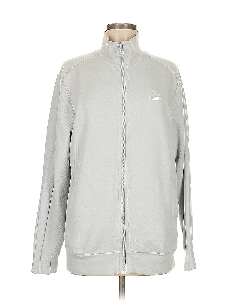 Pre-owned Puma Track Jacket In Gray